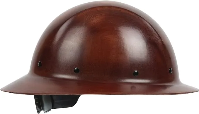 Dynamic WolfJaw Fiberglass Full Brim Hard Hat with Wheel Ratchet