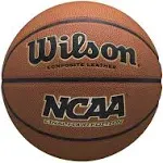 Wilson NCAA Final Four Edition Premium Leather Basketball, Official Size - 29.5&#034;