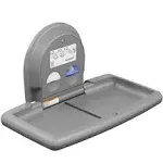 Koala Kare Horizontal Wall-Mounted Baby Changing Station, Gray