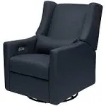 Babyletto Kiwi Electronic Recliner and Swivel Glider with USB Port - Performance Navy Eco-Twill