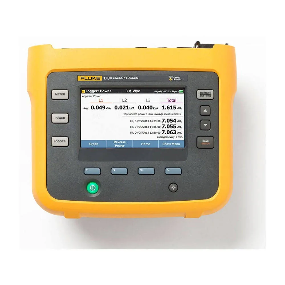 Fluke Fluke 1734/B Power Quality Analyzer,483 X 272 Display