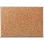 Quartet Classic Cork Bulletin Board 36 x 24 Silver Aluminum Frame