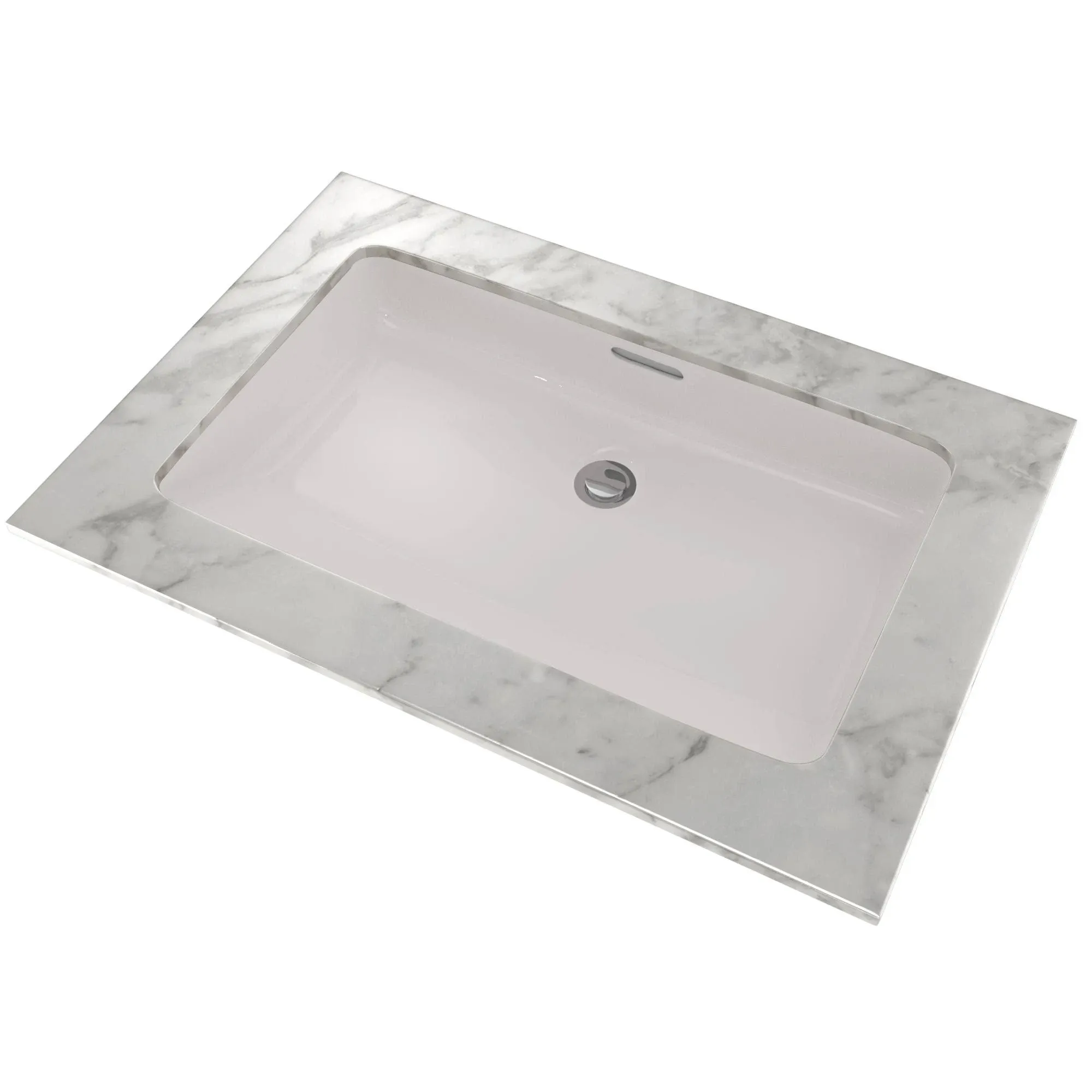 Toto Rectangular Undermount Bathroom Sink with CeFiONtect, Colonial White