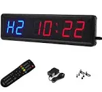 Btbsign LED interval Timer Count Down/Up Clock Stopwatch with Remote for Home Gym Fitness