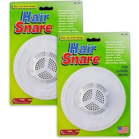 O'malley Hair Snare Drain Cover Universal - White 2 Pack, Size: 1 Pack