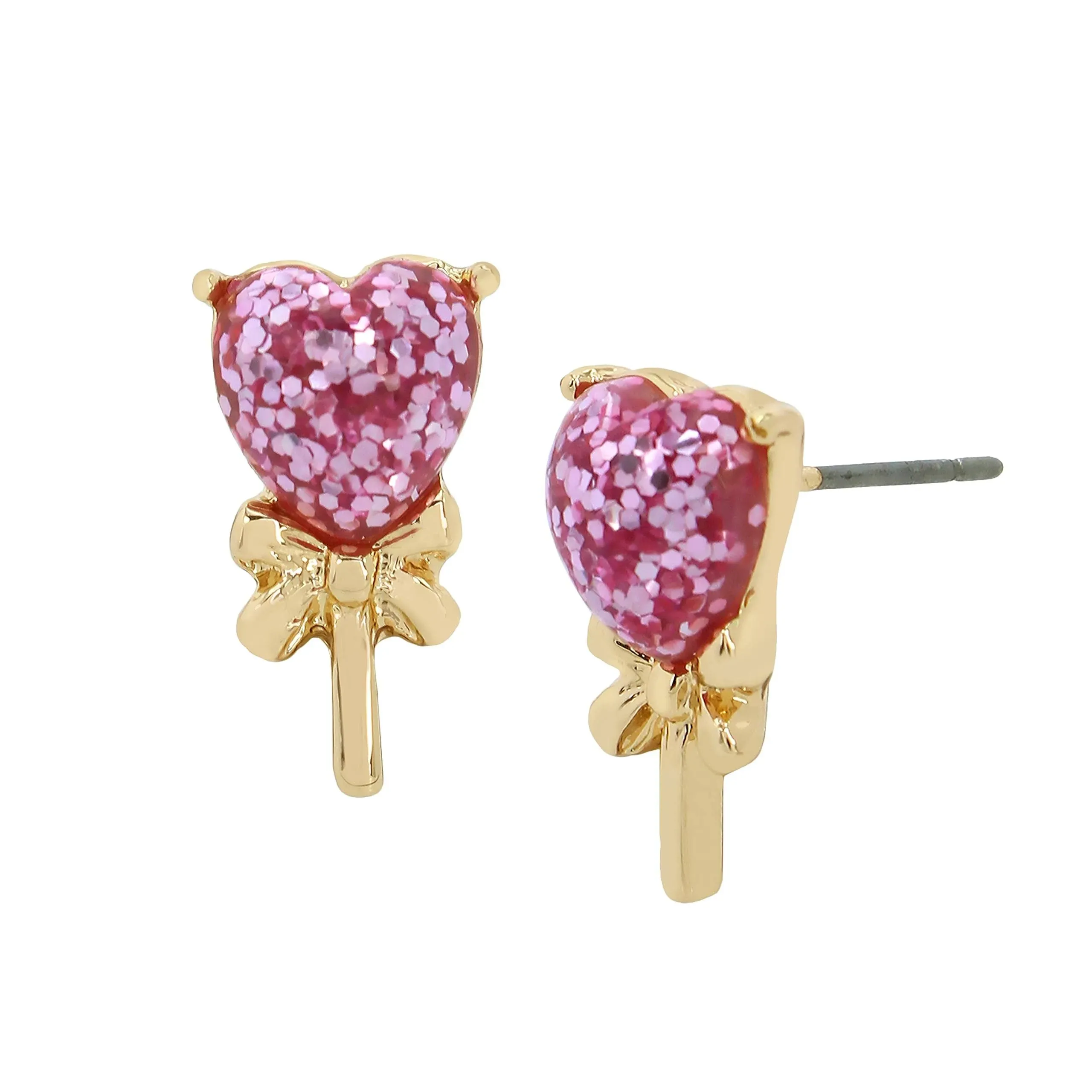 Betsey Johnson Heart and bow Lollipop earrings ??