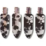 < Eco-Friendly Creaseless Clips 4pc Set - Black Terrazzo - ( Ships For Free )