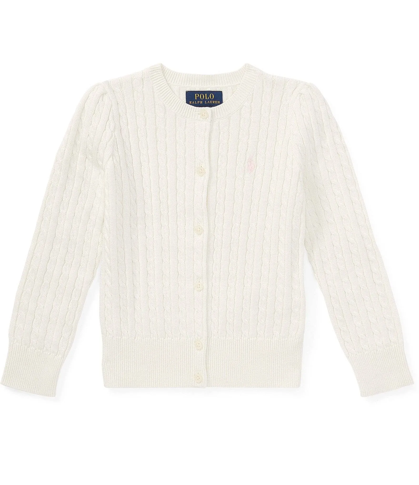 Polo Ralph Lauren Girls Cable-Knit Cotton Cardigan