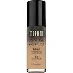 Milani Conceal + Perfect 03 2 in 1 Foundation + Concealer, Light Beige (1 fl oz)