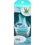 Schick Intuition Naturals Sensitive Care Razor Kit, Light Green