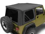 1997 Jeep Wrangler (TJ) Rampage Complete Soft Top (Black Diamond) - 68835