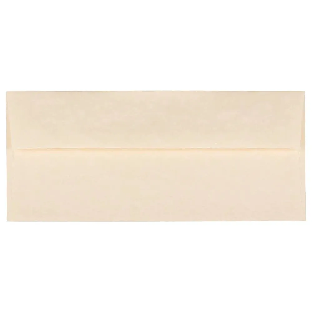 JAM Paper #10 Business Envelope, 4 1/8" x 9 1/2", Natural, 25/Pack (900926651)