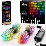 Twinkly Icicle App-Controlled Smart LED Christmas Lights 190 RGB