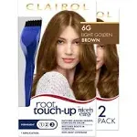 Clairol Root Touch-Up by Nice'n Easy Permanent Hair Dye, 6G Light Golden Brown Hair Color, Pack of 2Clairol Root Touch-Up by Nice'n Easy Permanent Hair…