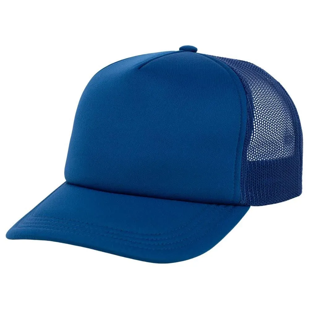 Lids Blank Basic Foam Trucker Adjustable Snapback Hat