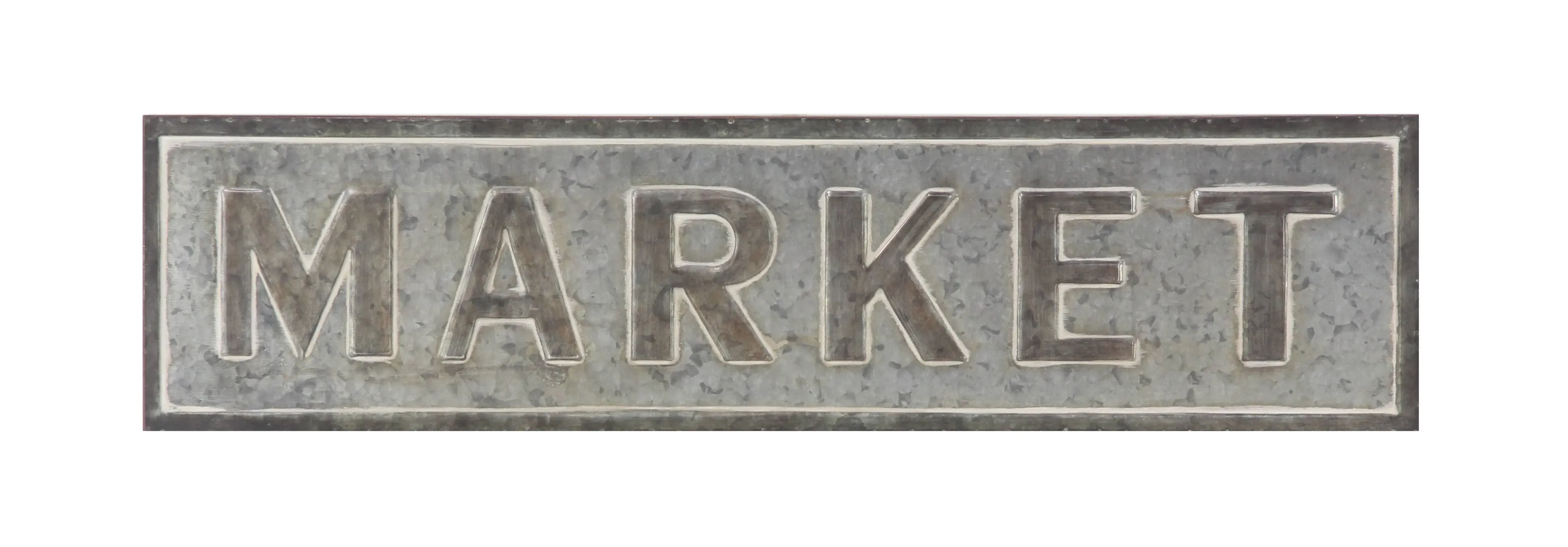 Metal Market Sign Wall Decor