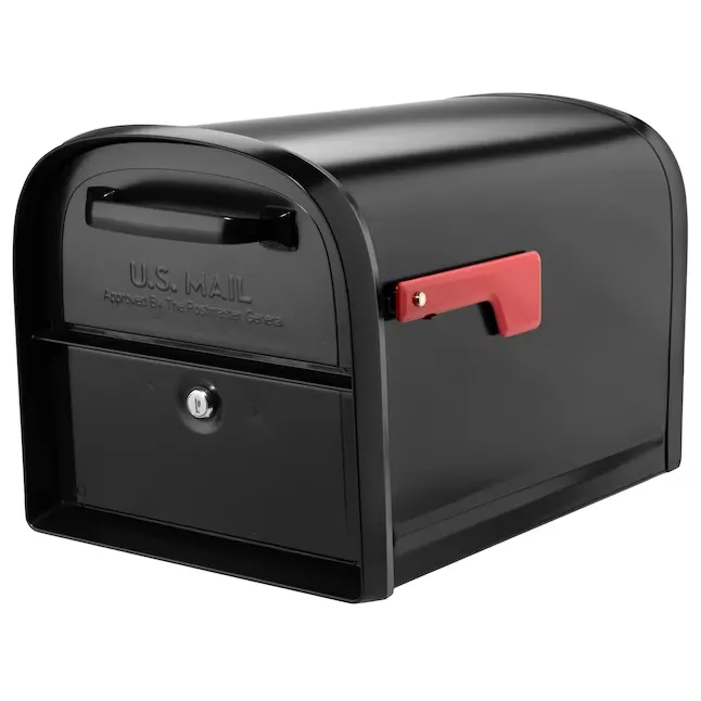 Architectural Mailboxes Oasis 360 Post Mount Locking Mailbox Black