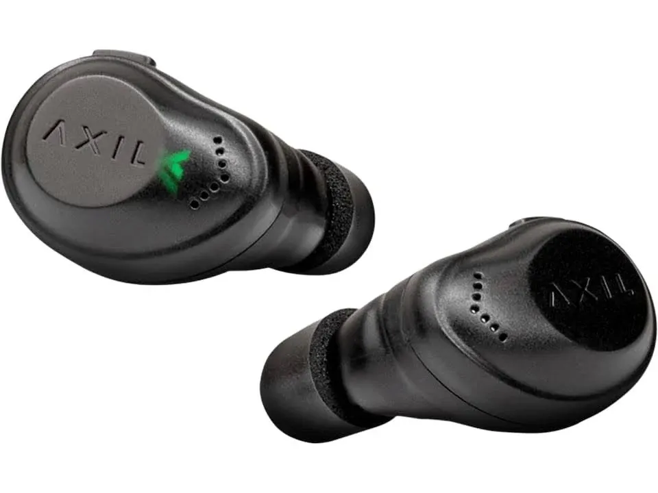 Axil XCOR Wireless Earbuds with Touch Control - Bluetooth Enhancement - Hearing Protection - Dust Water Resistant