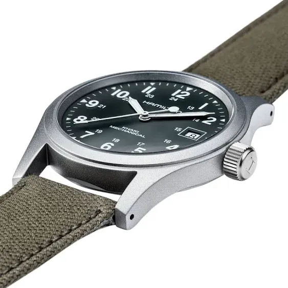 Hamilton Khaki Field Mechanical Green Dial Men's Watch H69439363