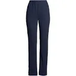 Lands' End Women's Plus Size Sport Knit High Rise Elastic Waist Pull On Pants - 1x - Radiant Navy