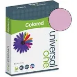 Universal® Deluxe Colored Paper, 20 lb Bond Weight, 8.5 x 11, Orchid, 500/Ream (UNV11212)