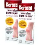 Kerasal Intensive Foot Repair Skin Healing Ointment for Cracked Heels 1 oz 2 Count in White