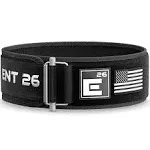 Self Locking Weightlifting Belt Custom Patch Black / Medium