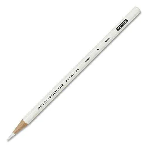 Prismacolor� Premier Colored Pencil, White Lead/Barrel, Dozen SAN3365