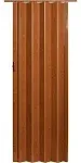 LTL Home Products 36 x 80 inch Plaza Pecan Vinyl Accordion Door with Hardware