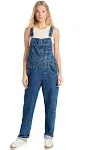 Free People Ziggy Denim Overalls in Sapphire Blue - M