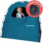 SlumberPod The Original Blackout Sleep Tent Travel Essential for Baby and Toddlers, Mini Crib and Pack N Play Cover, Sleep Pod with Monitor Pouch