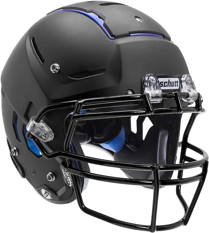 Schutt F7 LX1 Youth Football Helmet - Matte Black / XL