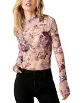 Free People Printed Lady Lux Layering Fallen Rose Combo x Small