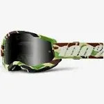 100% Strata 2 Sand Goggle Black Smoke Lens