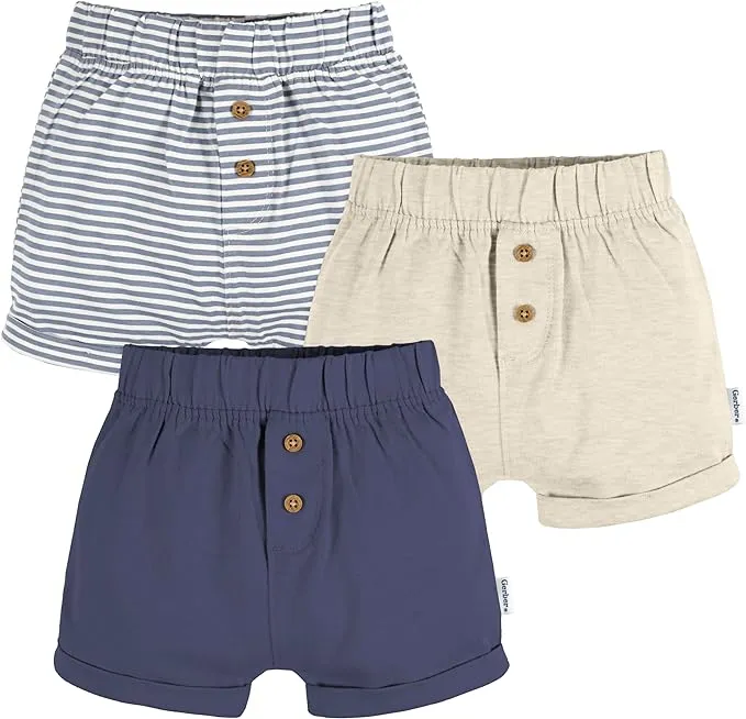 Gerber Baby 3-Pack Knit Shorts