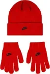 Nike Kids' Nan Futura Beanie Set, University Red