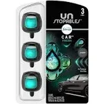 Unstopables Car Air Freshener, Fresh, Vent Clips - 3 pack, 2.2 ml clips