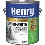 687 Elastomeric Roof Coating, Enviro White, 1-Gal.