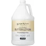 Ginger Lily Farms Club & Fitness Soothing Butter Lotion for Dry Skin, 100% Vegan & Cruelty-Free, Fragrance Free, 1 Gallon (128 fl oz) Refill