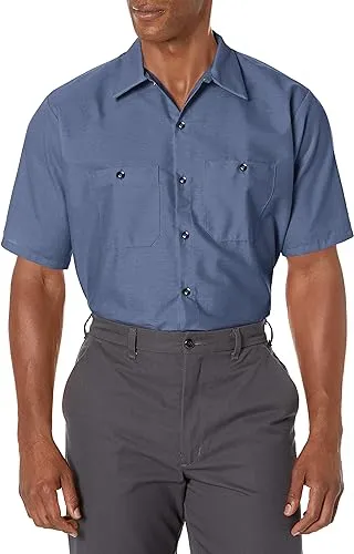 Red Kap Men's Performance Tech 2 Piece Lined Collar Shirt