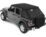 Bestop 56863-17 Trektop NX Black Soft Top