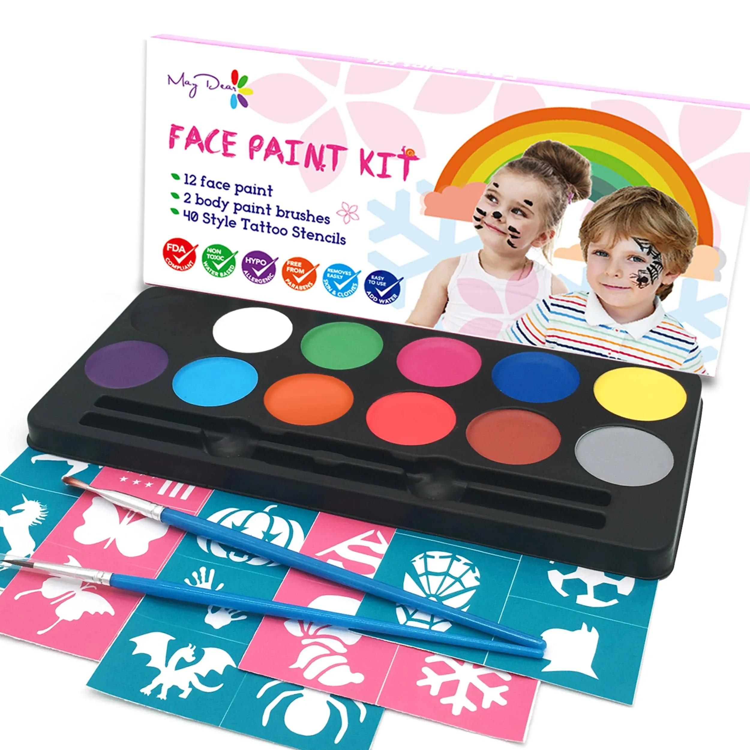 Maydear Face Painting Kit for Kids