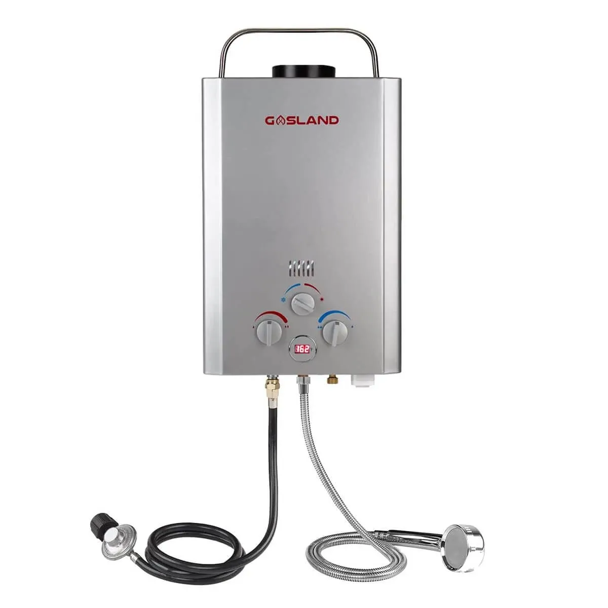 Portable Tankless Water Heater, GASLAND Outdoors 6L 1.58GPM Propane Water Heater for RV Camping, Overheating Protection