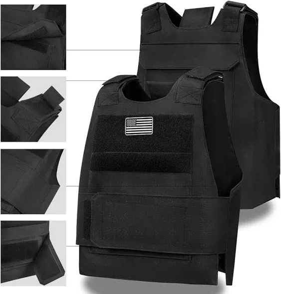 Ieausncd Tactical Vest Outdoor Adjustable Training Protective Vest