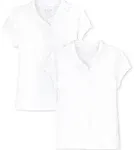 The Children&#x27;s Place Boys Uniform Pique Polo 2-Pack - White Medium 7/8