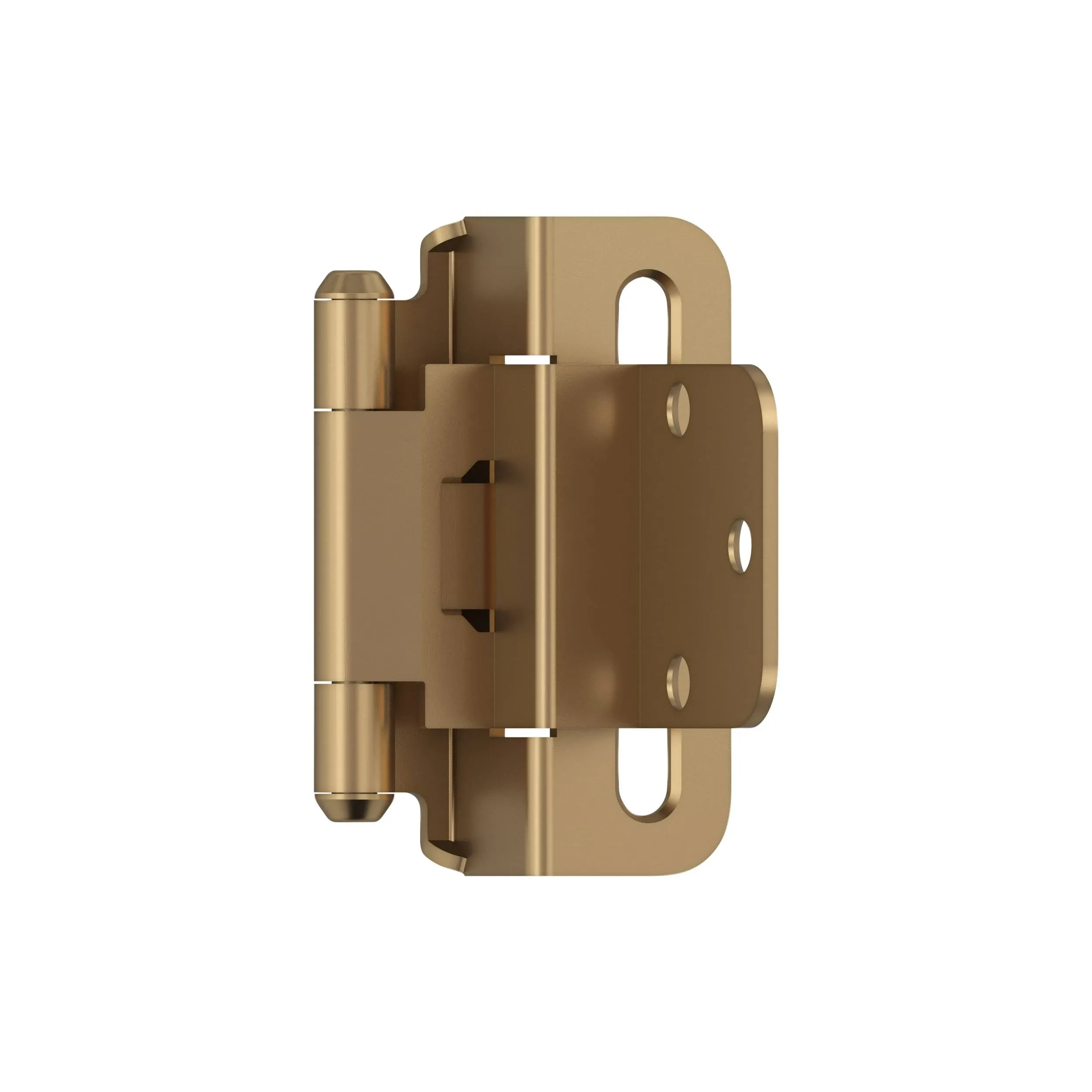 Amerock 3/8" Inset Self-Closing Partial Wrap Champagne Bronze Cabinet Hinge