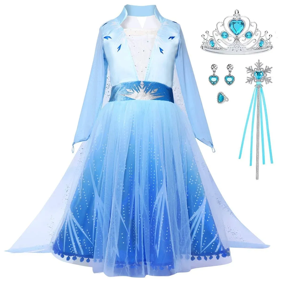 Luzlen Princess Costumes for Little Girls Halloween Party Cosplay Dress Up with ...