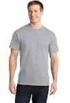 Port & Company PC150 Ring Spun Cotton Tee - Silver - L