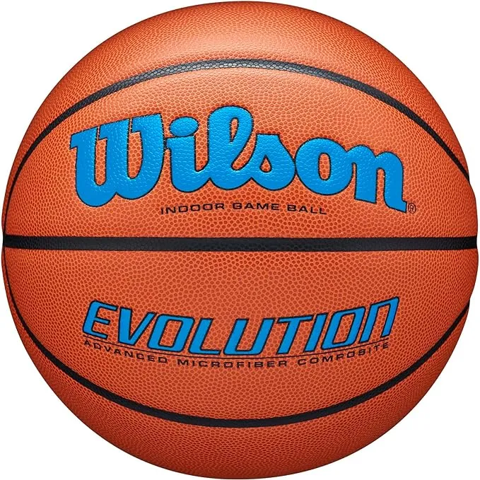 Wilson Evolution Indoor Game Basketball, Royal Blue, 29.5"