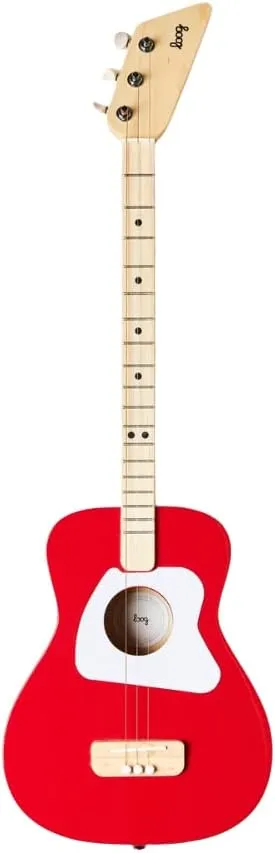 Loog Pro Acoustic Guitar for Children & Beginners - Red